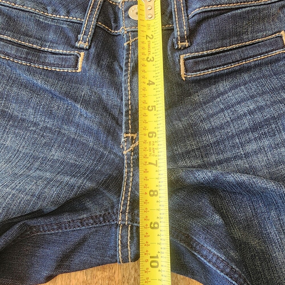 Ariat Trouser Jeans Womens 30R Blue Medium Wash Mid Rise Wide Leg Stretch Denim - Picture 13 of 15